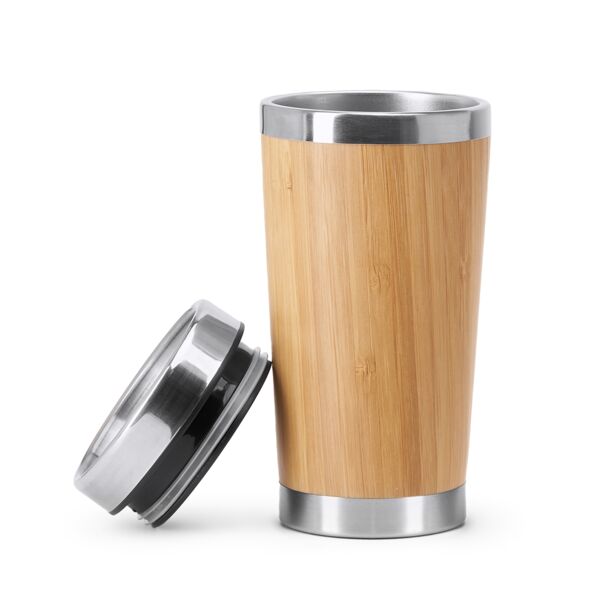Stainless Steel Cup with Bamboo Outer Wall Thumbnail