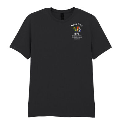 Backgammon Federation Of Ireland - Softstyle™ adult ringspun t-shirt Thumbnail