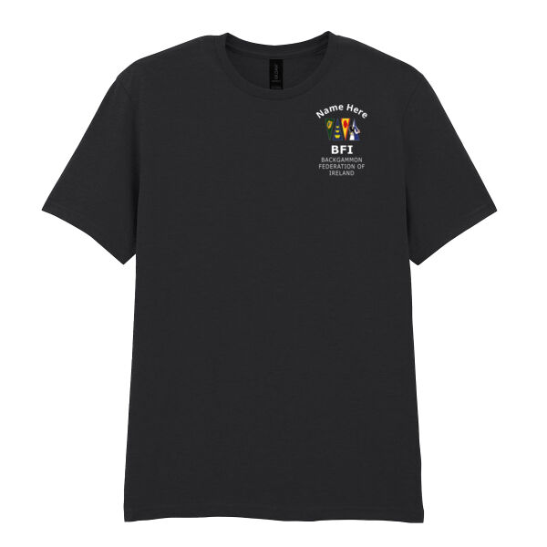 Backgammon Federation Of Ireland - Softstyle™ adult ringspun t-shirt Thumbnail