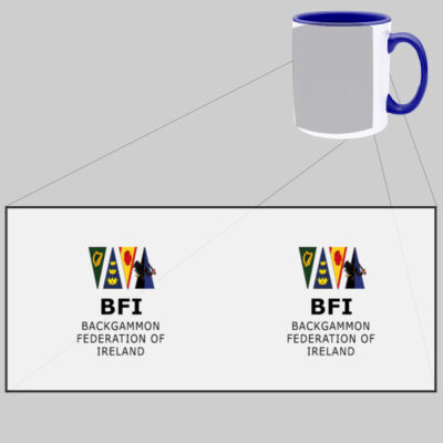 Backgammon Federation Of Ireland - Two Tone Mug Thumbnail