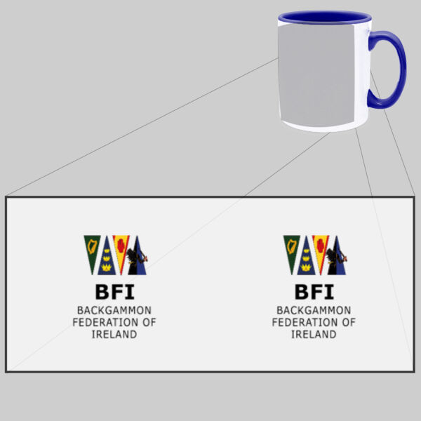 Backgammon Federation Of Ireland - Two Tone Mug Thumbnail